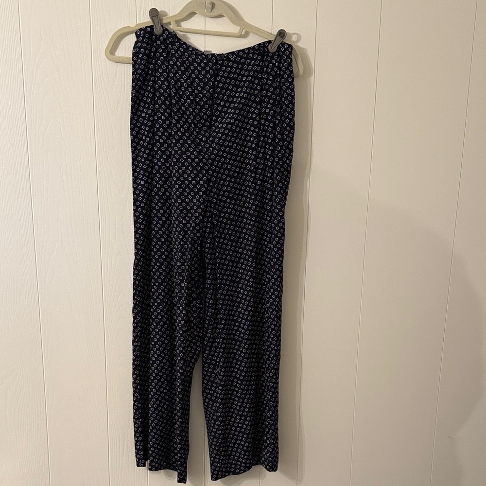 Ann Taylor Navy Blue Patterned Women's Pant’s